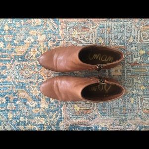 Sam Edelman cognac leather booties